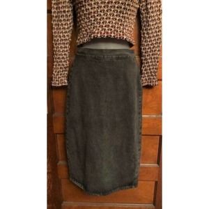 90s Limited Express faded black denim pencil skirt